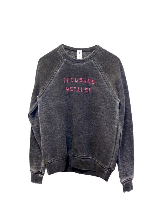 Thousand Petaled Embroidered Logo Worn-in Plush Sweatshirt