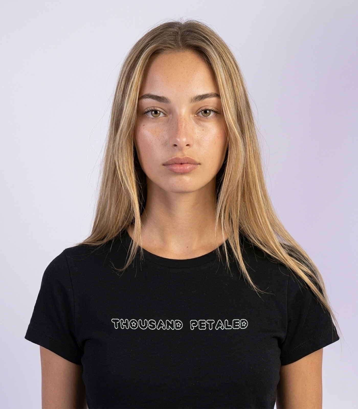 Thousand Petaled Logo Graphic Stars Petal T-shirt - Image 4