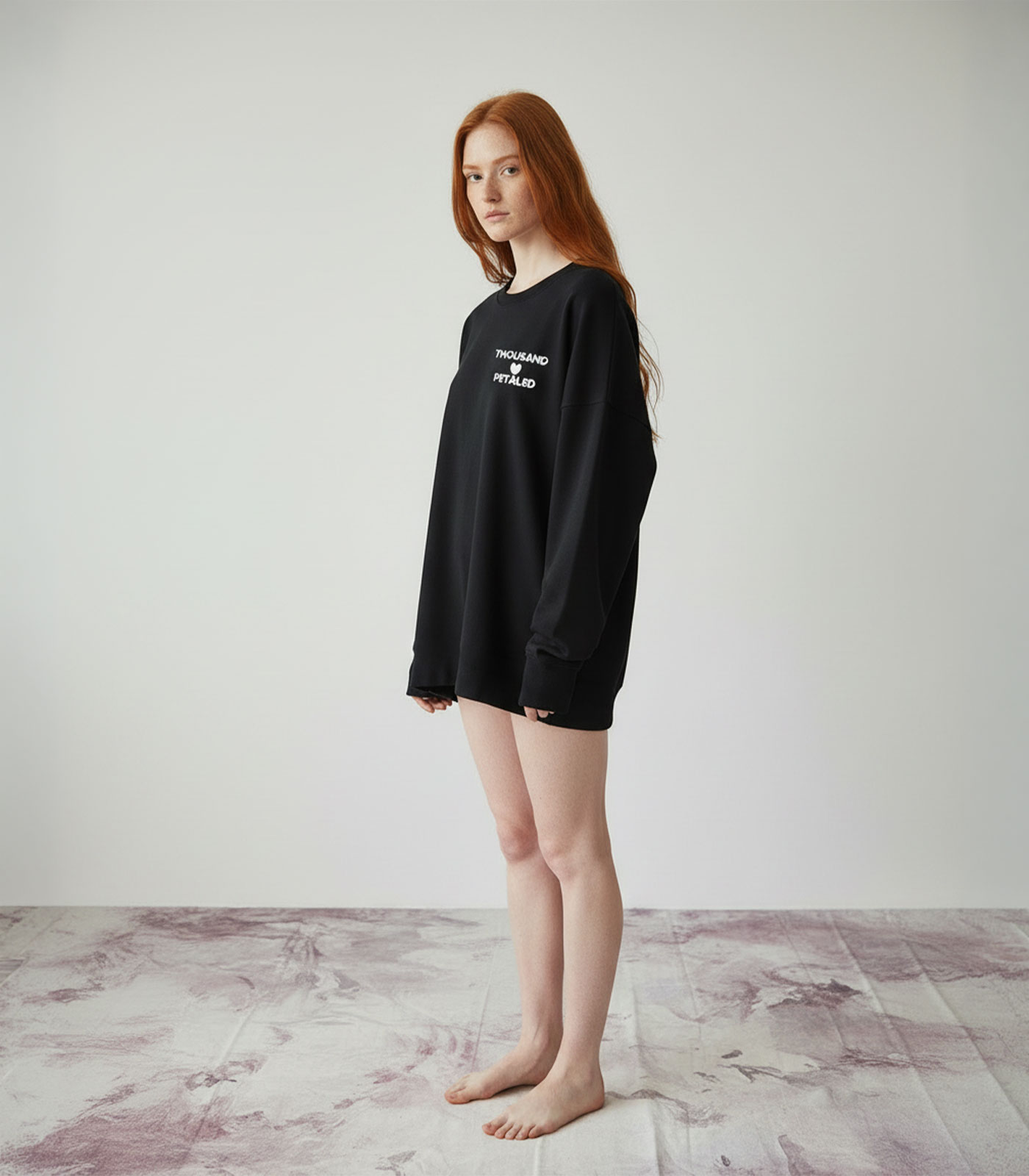 Thousand Petaled Logo Graphic Print Home Mega Sweatshirt