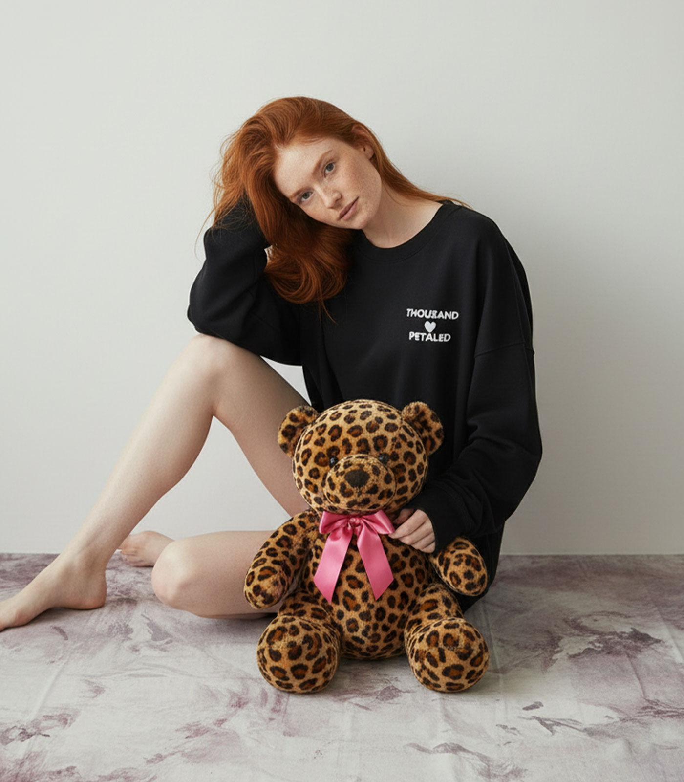 Thousand Petaled Logo Graphic Print Home Mega Sweatshirt