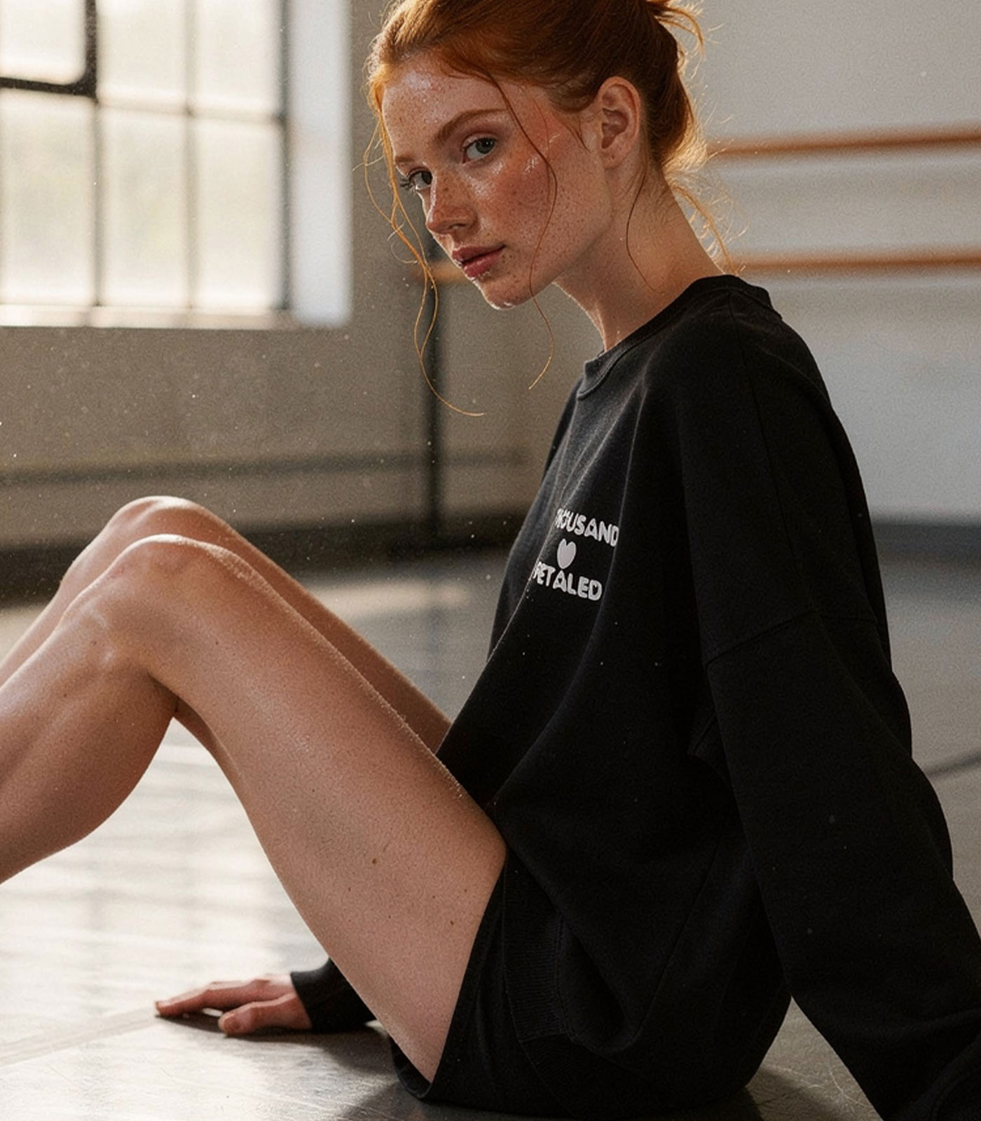 Thousand Petaled Logo Graphic Print Home Mega Sweatshirt
