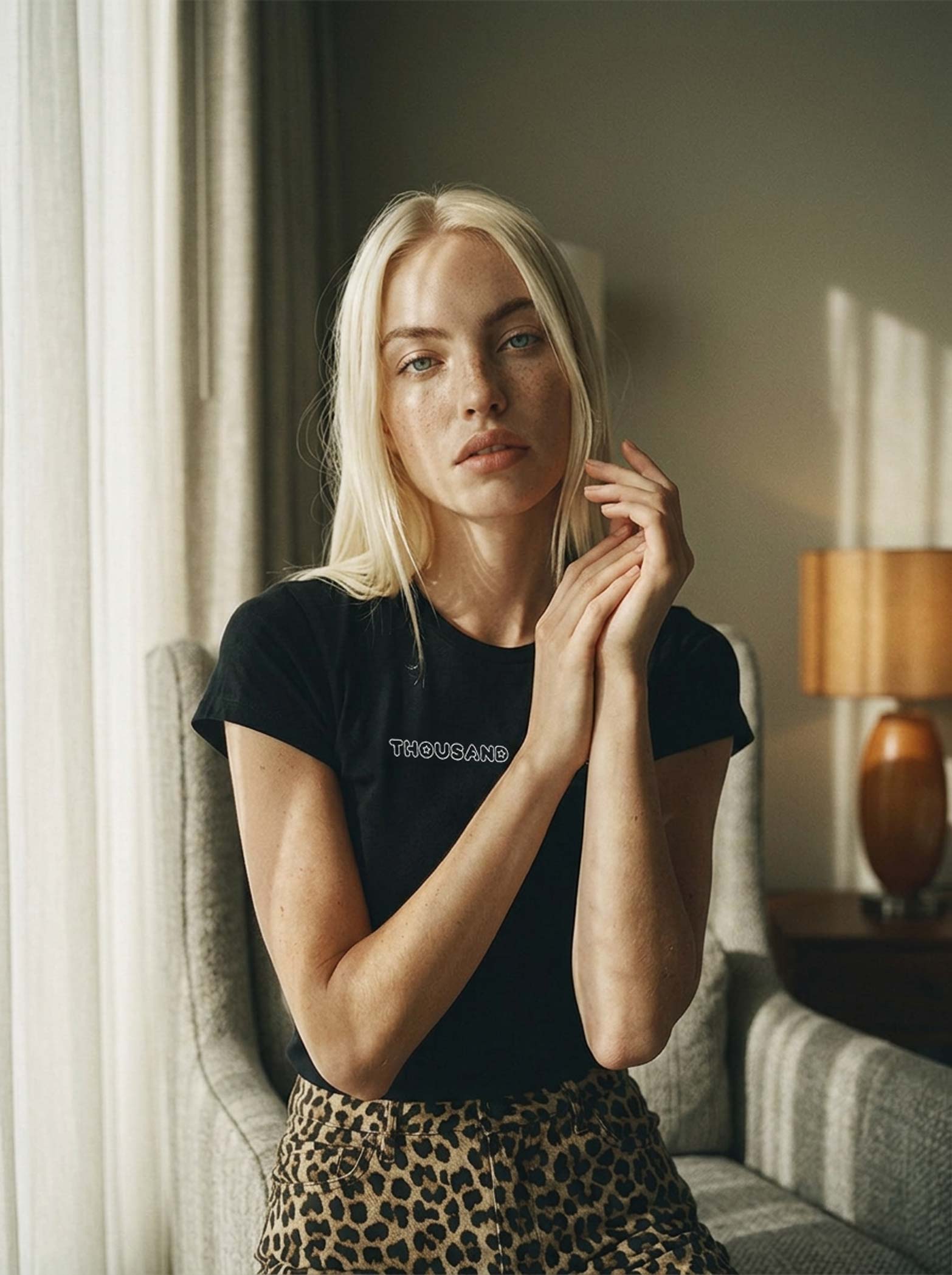 Stars petal shirt full editorial view