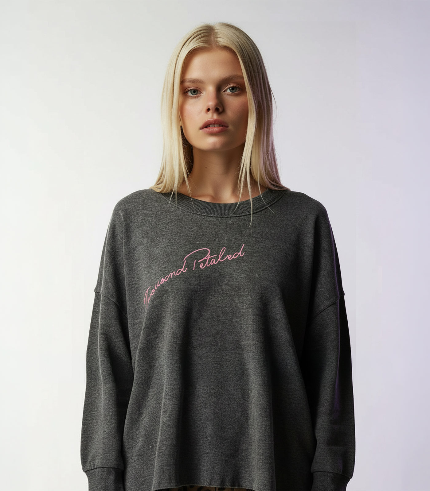 Thousand Petaled Logo Graphic Print Home Mega Sweatshirt