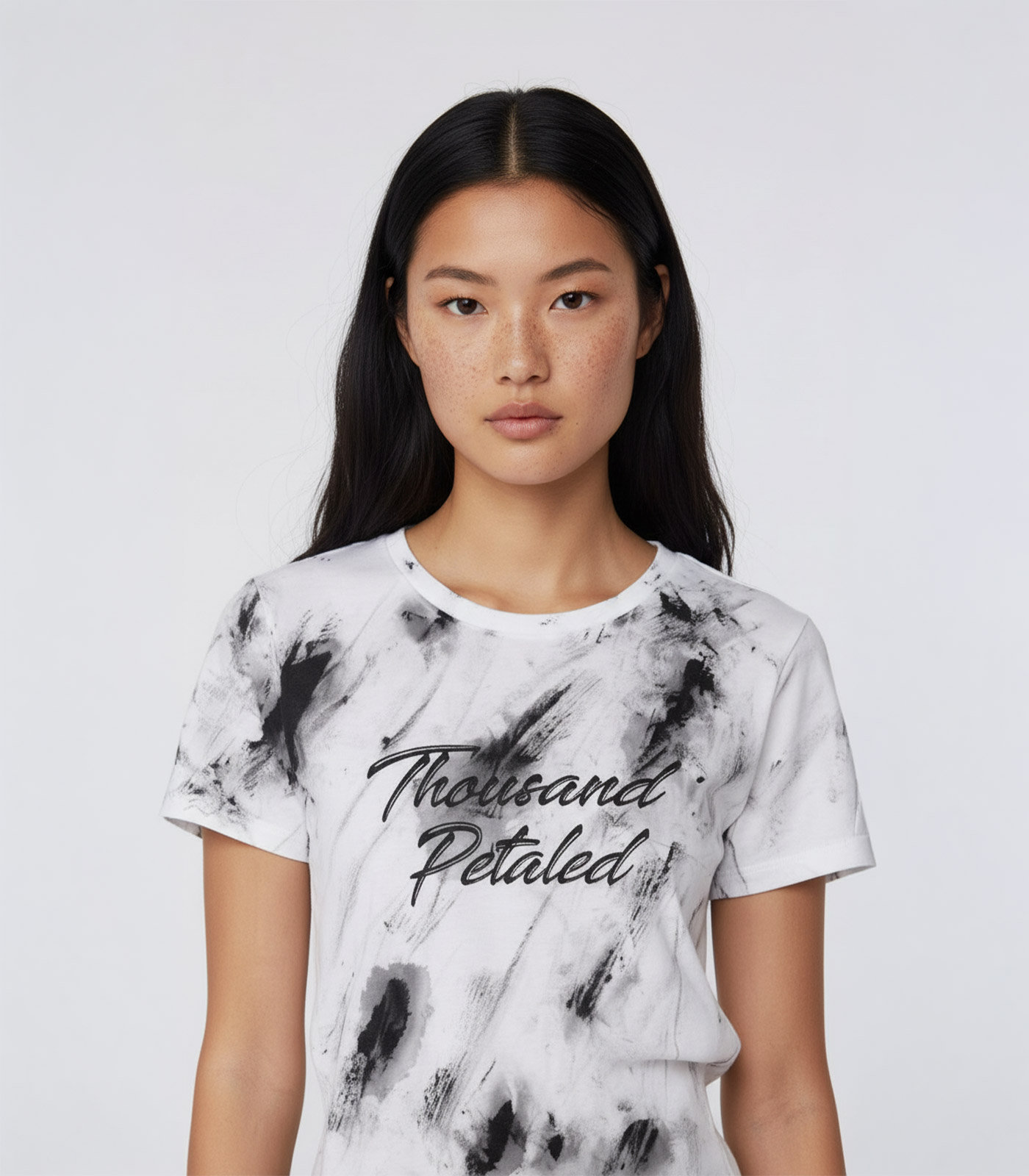Thousand Petaled Logo Graphic Everywhere Print Petal T-shirt