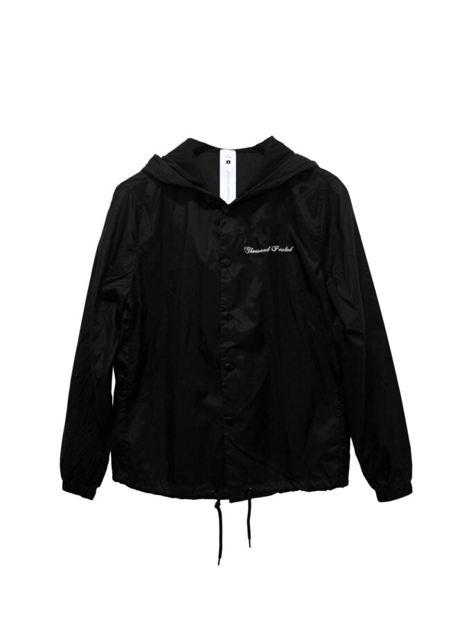 Thousand Petaled Embroidered Logo Lightweight Nylon Coaches Jacket